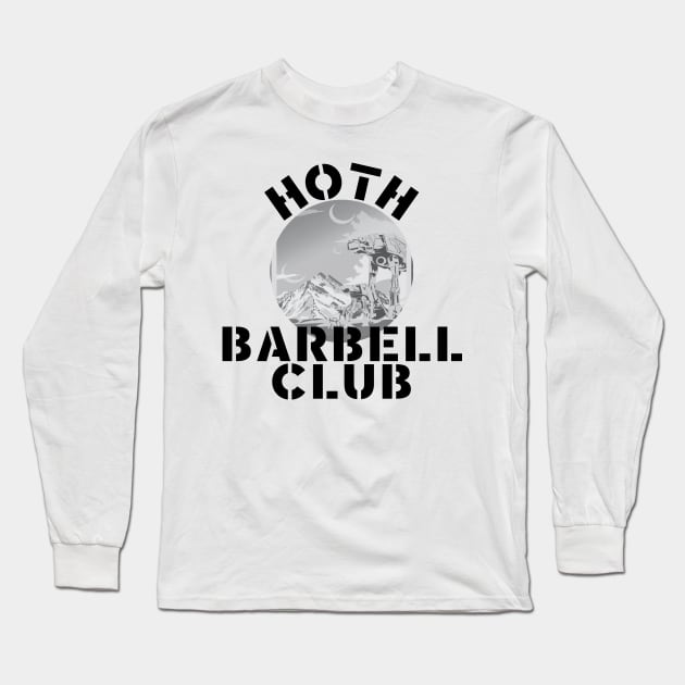 Hoth Barbell Club Long Sleeve T-Shirt by ScottLeechShirts